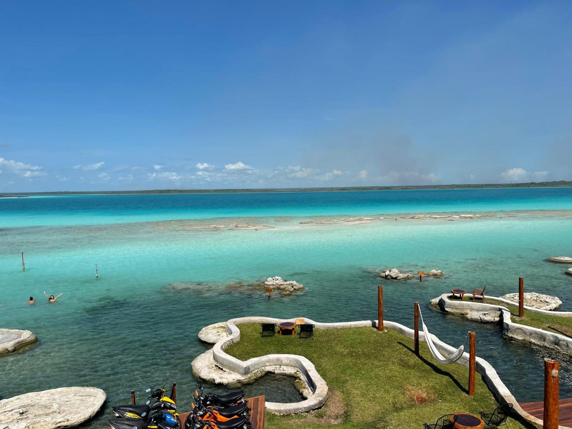 Blue Caribe Bacalar Front Lagoon Ngoại thất bức ảnh