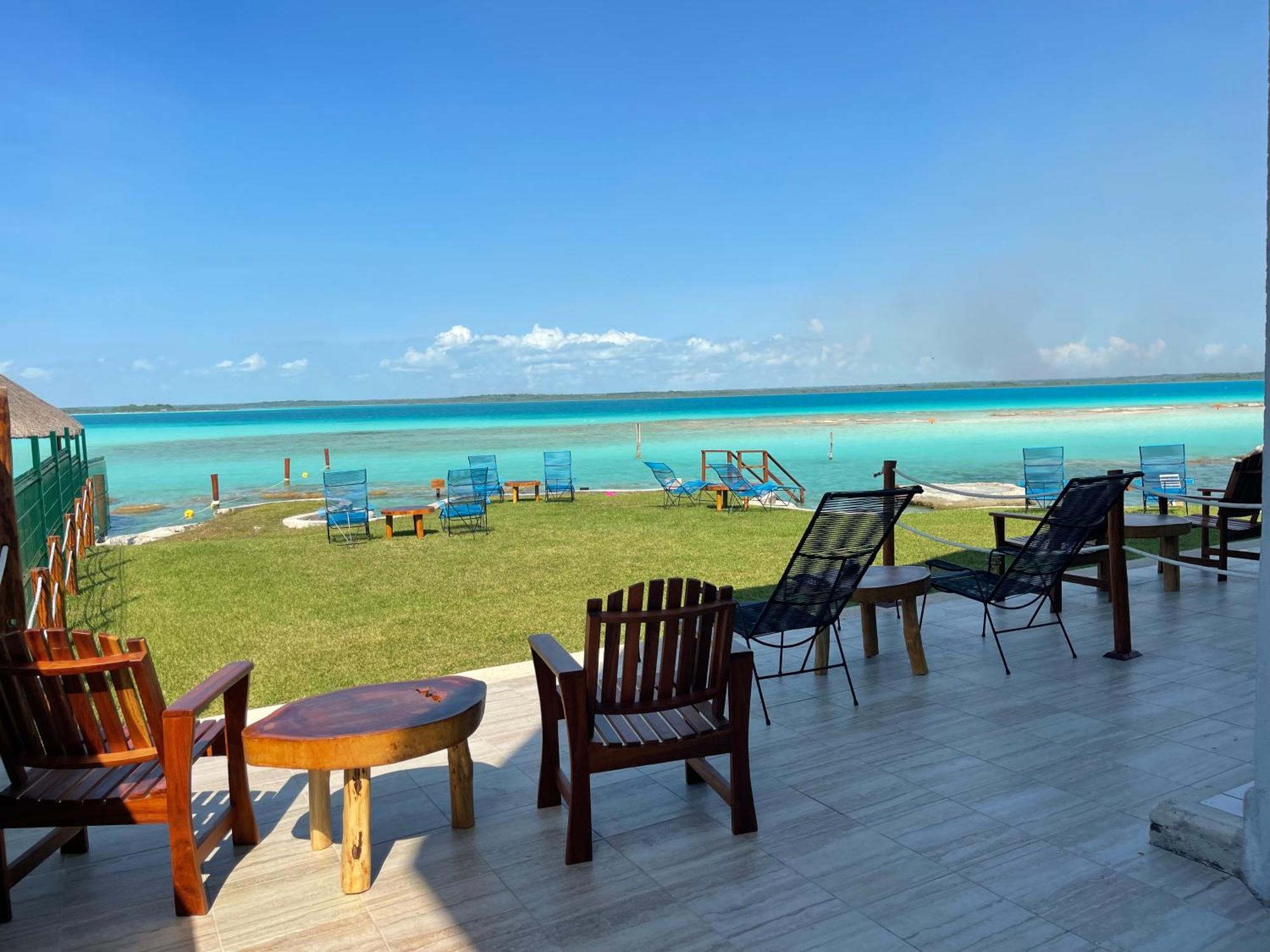 Blue Caribe Bacalar Front Lagoon Ngoại thất bức ảnh