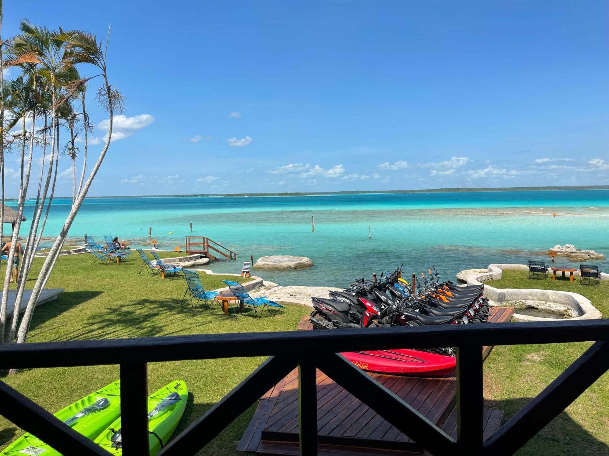 Blue Caribe Bacalar Front Lagoon Ngoại thất bức ảnh