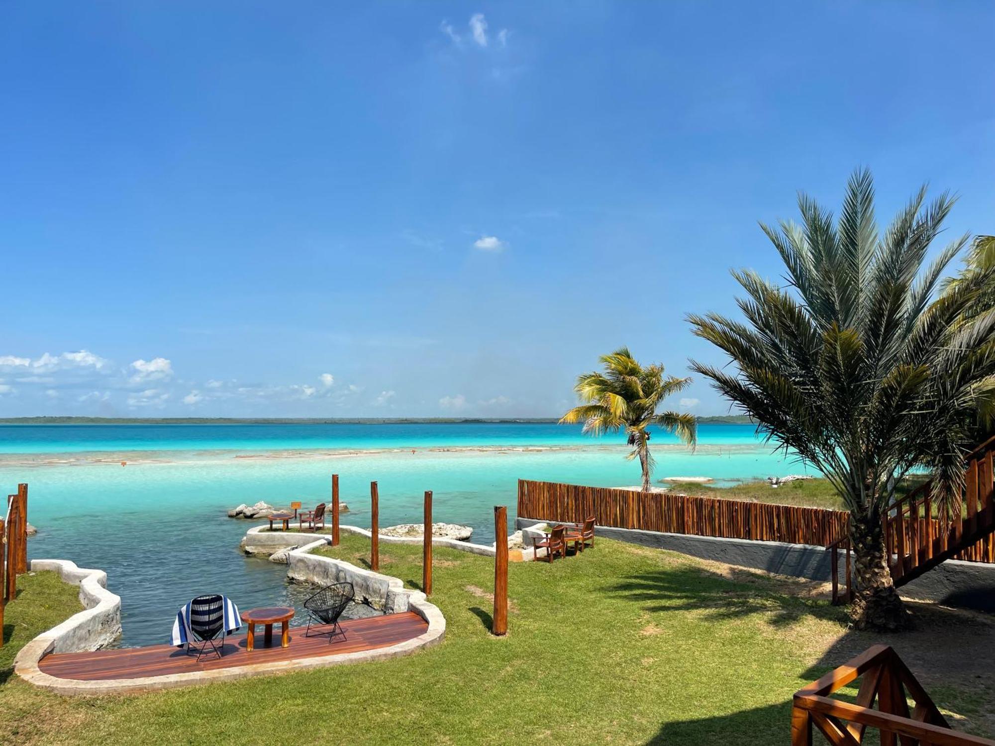 Blue Caribe Bacalar Front Lagoon Ngoại thất bức ảnh