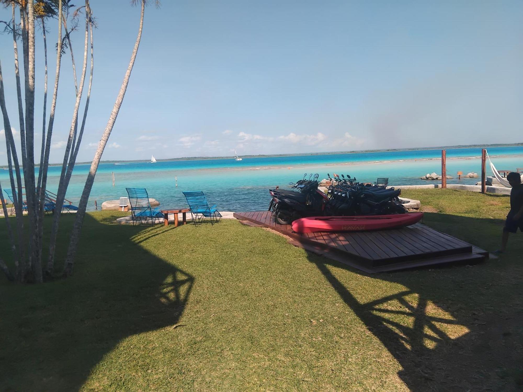 Blue Caribe Bacalar Front Lagoon Ngoại thất bức ảnh